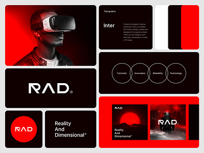 RAD - Reality And Dimensional adobe illustrator adobe photoshop brand identity branding graphic design logo logo design visual identity
