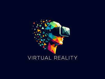 Virtual Reality Logo virtual reality virtual reality brand virtual reality design virtual reality logo virtual reality vector logo