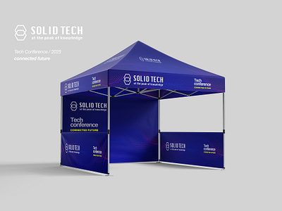 Solid Tech */ Tech Conference Connected Future 2025 3d brand design brand identity branding branding design design event design graphic design illustration logo product design tech event design typography vector