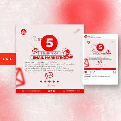 Email Marketing Digital Flyer Design by Motakabbir branding design digital flyer flyer graphic design illustration illustrator social social media typography