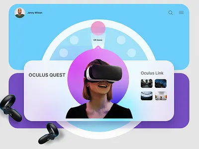 Oculus design figma oculus ui design virtual reality vr headset