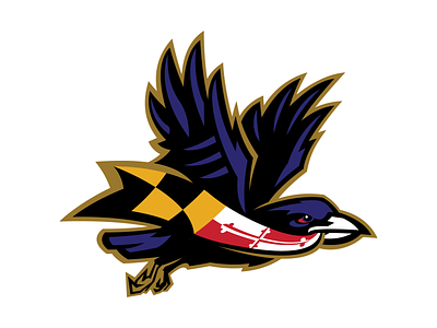 Sean's NFL - Ravens Concept Logo baltimore branding design graphic design identity illustration illustrator logo nfl ravens sports sports logo vector