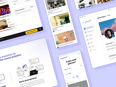 Portfolio platform creative dashboard design illustration interface portfolio ui user ux videos web