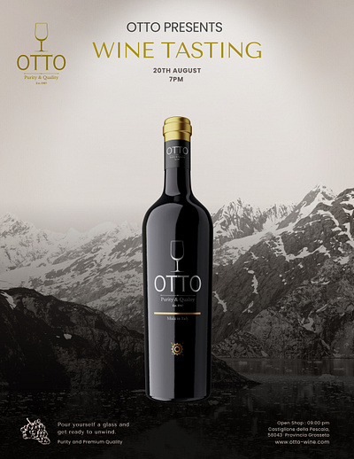 Branding Design for Otto Wine 3d brand identity branding design graphic design logo product design vector