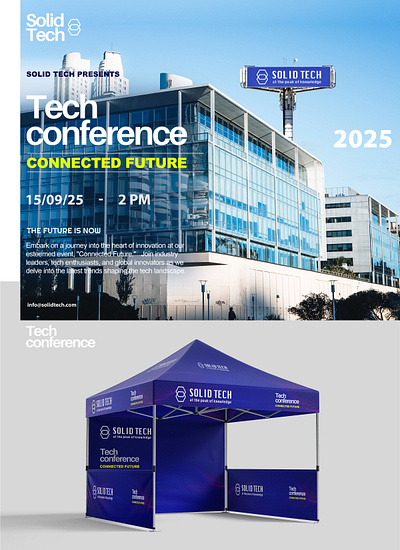 Branding Design*/ Tech Conference Connected Future 2025 brand identity branding branding design design graphic design logo