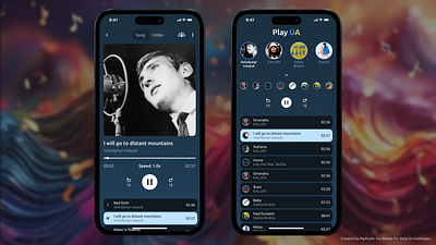 Audio Player - IOS app audio player dailyui ios mobile app player ui ux