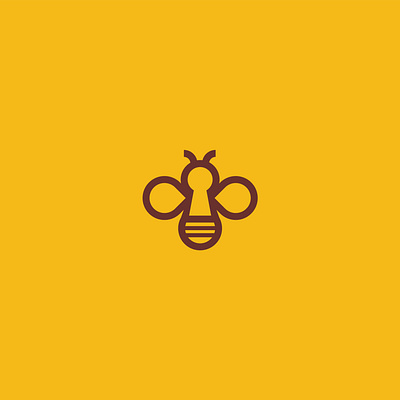 Simple Bee Logo bee bee logo bee logo design branding graphic design honey honey logo logo logo design minimal minimal logo minimal logo design