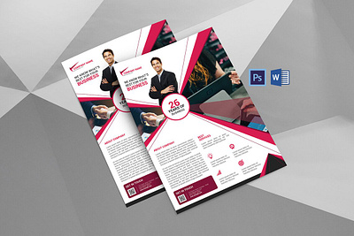 Business Flyer advertising agency business business flyer clean company flyer corporate corporate flyer digital finance fresh and clean marketing minimal modern ms word multipurpose photoshop template professional social technology