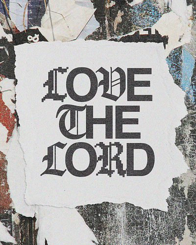 Love the Lord | Christian Poster creative
