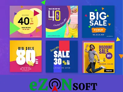 Social Media Marketing Banners Design graphic design motion graphics post design social media