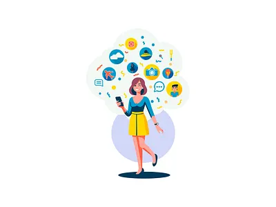 Website Illustration animation branding character design graphic design icon illustration illustrator logo motion graphics service social media ui ux vector