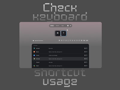 Check keyboard shortcut across apps 3d app keyboard opensource shortcut ux web