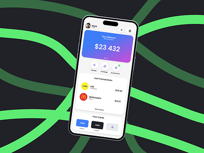 Bank App Ui Concept design mobile ui ux