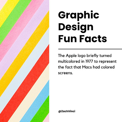 Graphic Design Fun Fact #10 | Zach Vinci art art design design designer engineering graphic design zach vinci