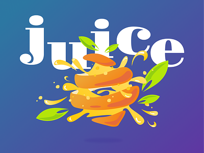 Fresh Orange Juice fresh illustration juice logo orange summer