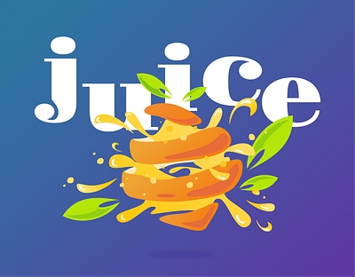 Fresh Orange Juice fresh illustration juice logo orange summer