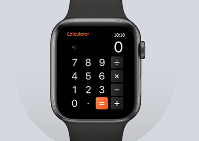 Calculator - Apple Watch 100days apple watch calculator design figma ui ux watch