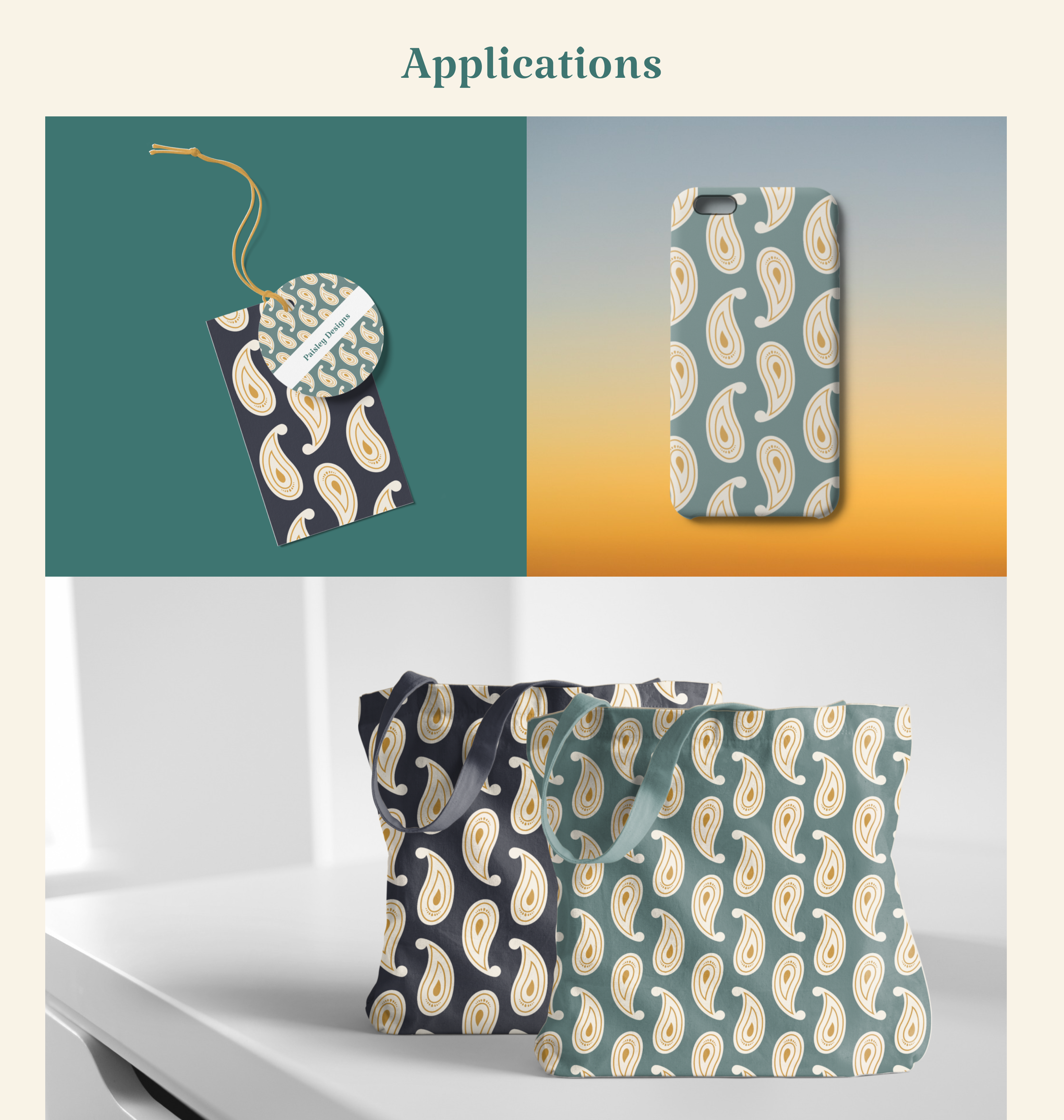 Paisley mockups bag branding cover graphic design india indian mobile mobile cover paisley pattern phone tag textile tote tote bag