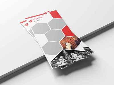 Triple Fold Tri-fold Brochure Template design graphic design graphic folk mockup