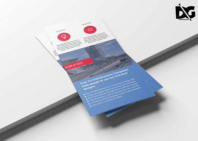 Transport Tri-Fold Brochure Template design graphic design graphic folk graphicfolks mockup