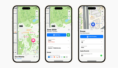 Apple Maps 3rd Party Integrations app concept design ios