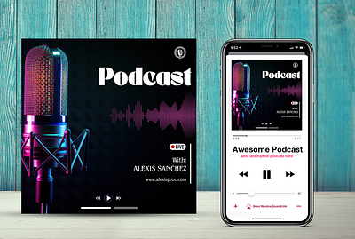 Podcast Cover Art Design-02 branding cover design creative design graphic design podcast ciover podcast cover art podcast cover design ui