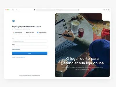 Sign ip page — ZumDrop login sign in ui ux website