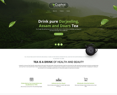 Tea Dealer branding tea website