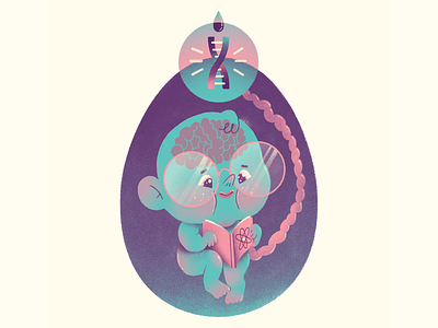 The State of the American Family | Spot Illustration 02 adn american family artwork baby character design fetus illustration science spot illustration