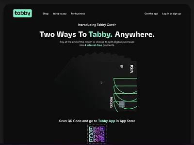 Tabby+ Card Landing Hero Animation 3d animation concept design landing motion graphics spline ui website