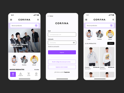 Corona App 2023 app app design chile design fashion figma inspiration moda ui ux