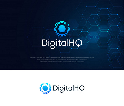 DigitalHQ Logo branding design graphic design illustration logo software vector
