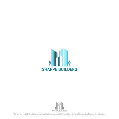 Sharpe Builders Logo branding builders construction design graphic design iconic logo illustration logo sharpe