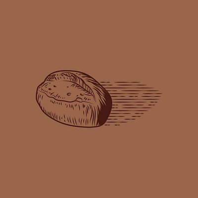 Bread / Pan bakery digital engraving engraving illustration illustrator
