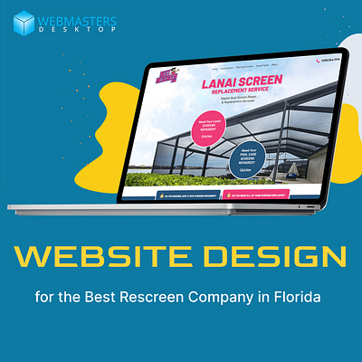 Website Design for the Best Rescreen Company in Florida. graphic design ui website