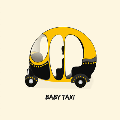 Baby taxi illustration... animation art artistic artwork best logo best work brand identity branding crative design good design graphic design illustration inovation logo taxi taxi illustration traditional ui vector