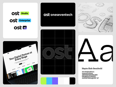 OST Branding agency brand identity branding logo monogram