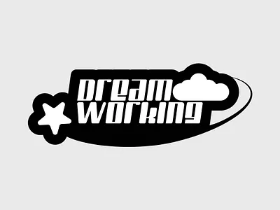 Dream Working y2k style logo design dream big logo graphic design logo streetwear streetwear logo tshirt logo vector y2k y2k logo y2k style