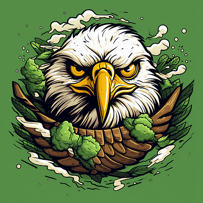 eagle branding buds design eagle graphic design illustration logo