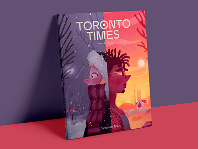 Toronto Times art artwork character character design cn tower cover editorial illustration illustration magazine toronto toronto times ttc weather