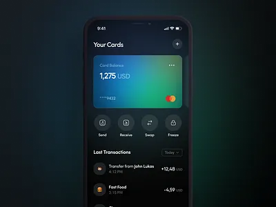 Banking App Dashboard UI analytics app ui dashboard design fintech ui