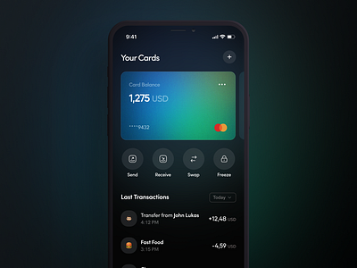 Banking App Dashboard UI analytics app ui dashboard design fintech ui
