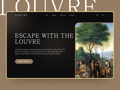 LOUVRE design concept [02] concept design design concept museum the louvre the museum ui ux web design