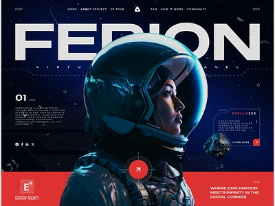 🚀 FERION: Immersion into Infinite Galaxies cosmicui creativeui digitalart futuristicdesign interactivedesign responsivedesign spacedesign spaceexploration spaceinspired ui uiux userexperience web3design web3inspiration webdesign webdesigninspiration