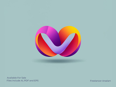 3D M letter logo - For Sell 3d logo 3d m logo letter m logo m ai logo m logo m modern logo m tech logo new m logo vector 3d logo