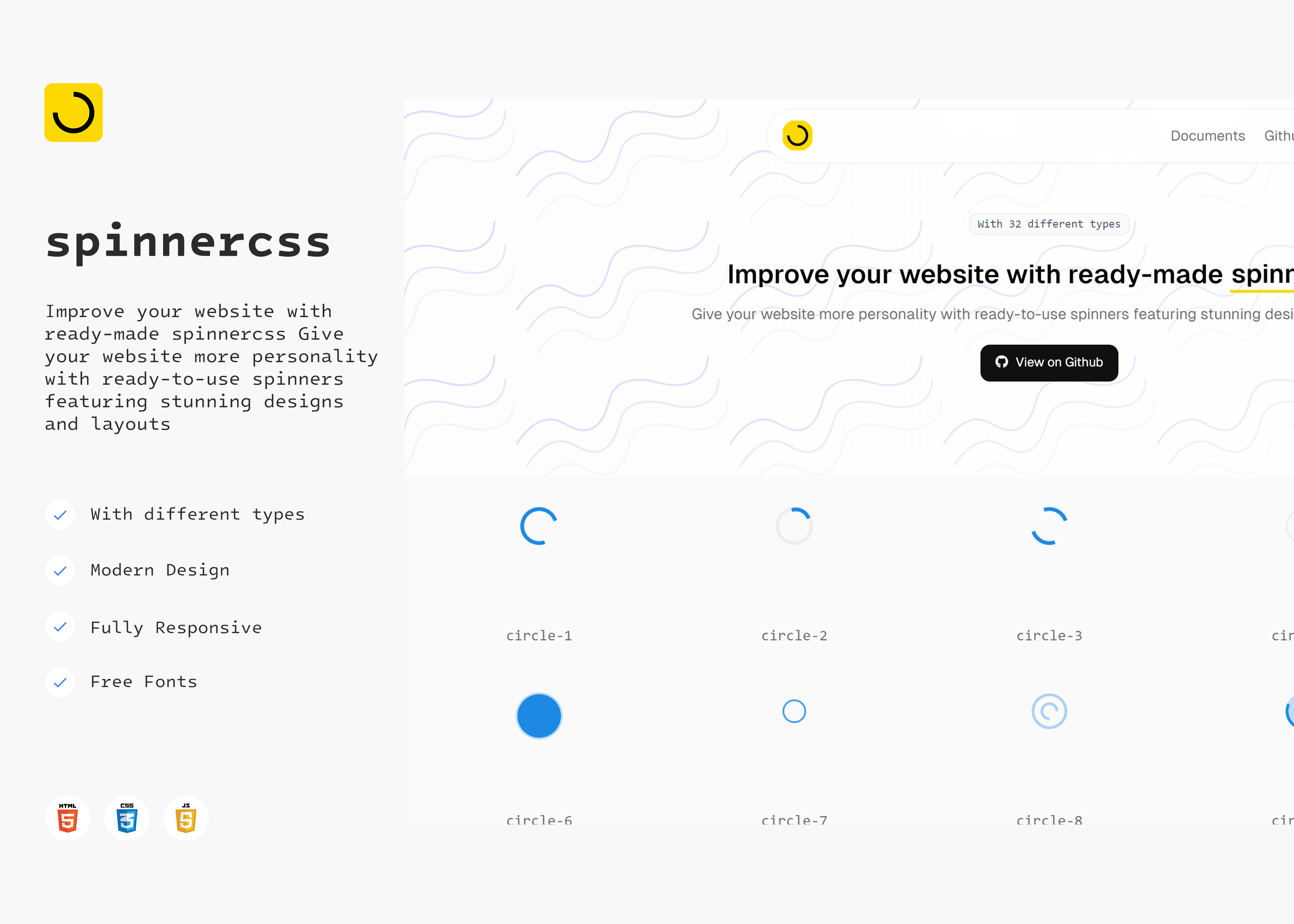 Spinnercss Website Project designs, themes, templates and downloadable ...
