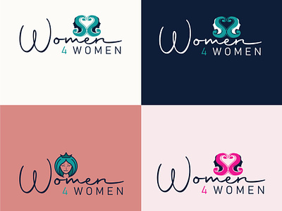 Women 4 women Logo Design colourful logo logo logo design women 4 women women 4 women logo design women beauty logo women logo women modern logo
