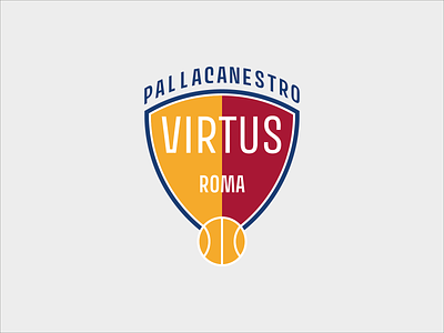 VIRTUS Rome Basketball - Pallacanestro VIRTUS Roma Shield logo adobe illustrator basket basketball basketball club basketball logo branding illustrator logo pallacanestro pallacanestro virtus roma roma basket rome rome basketball shield shield logo sport club crest virtus virtus roma