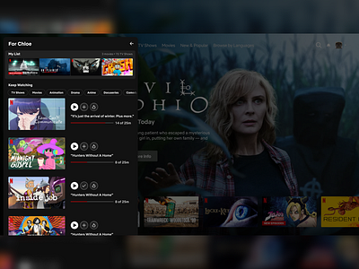 Netflix Homepage Redesign design id interaction design netflix ui ui design ux ux design visual design