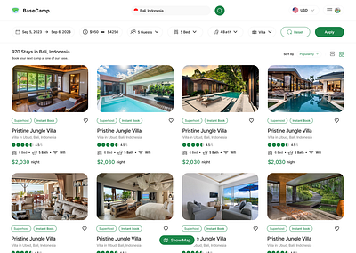 Resort booking Website Design branding graphic design ui